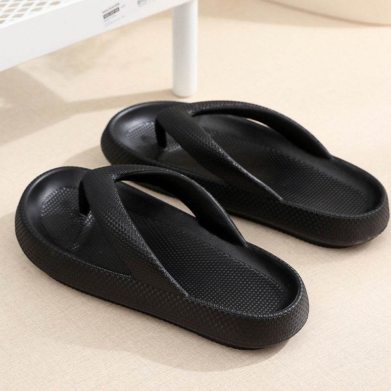 Clip Toe Shoes Eva Non-Slip Slippers Soft Sole Flip Flops Women Thick Bottom Bathroom Slides Summer - ProTrendyz