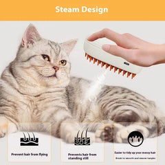 USB Rechargeable Pets Steam Brush Spray Massage Comb Pet Grooming Tools Cat Steam Comb Pet Products - ProTrendyz