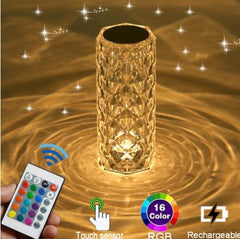 Creative Crystal Diamond Table Lamp Rechargeable Acrylic Bedroom Bedside - ProTrendyz