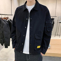 Men's Casual Clothes Autumn Coat Men Autumn Korean Trend Tooling Jacket Men - ProTrendyz