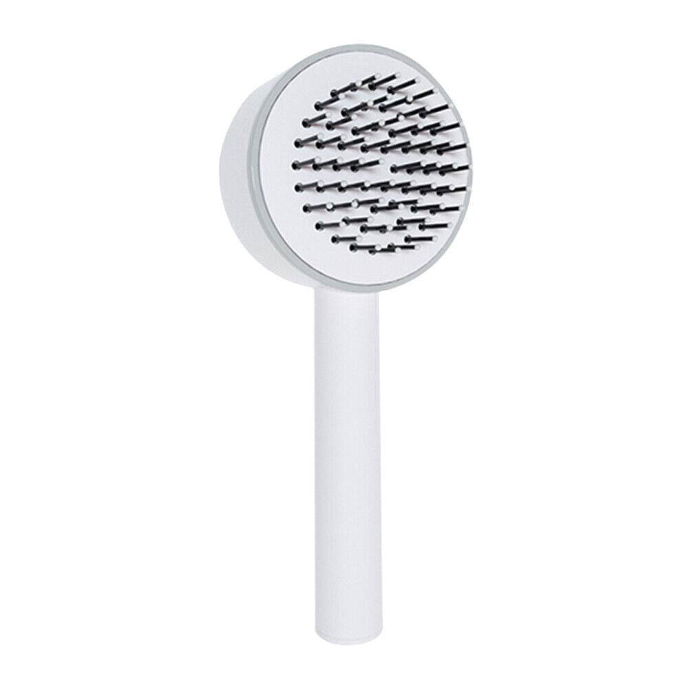 3D Air Cushion Massager Brush With Retractable Bristles Self Cleaning Hair Brush Massage One-key Self-cleaning Hair Brush Anti-Static Airbag Massage Comb For Women Curly Hair Brush - ProTrendyz