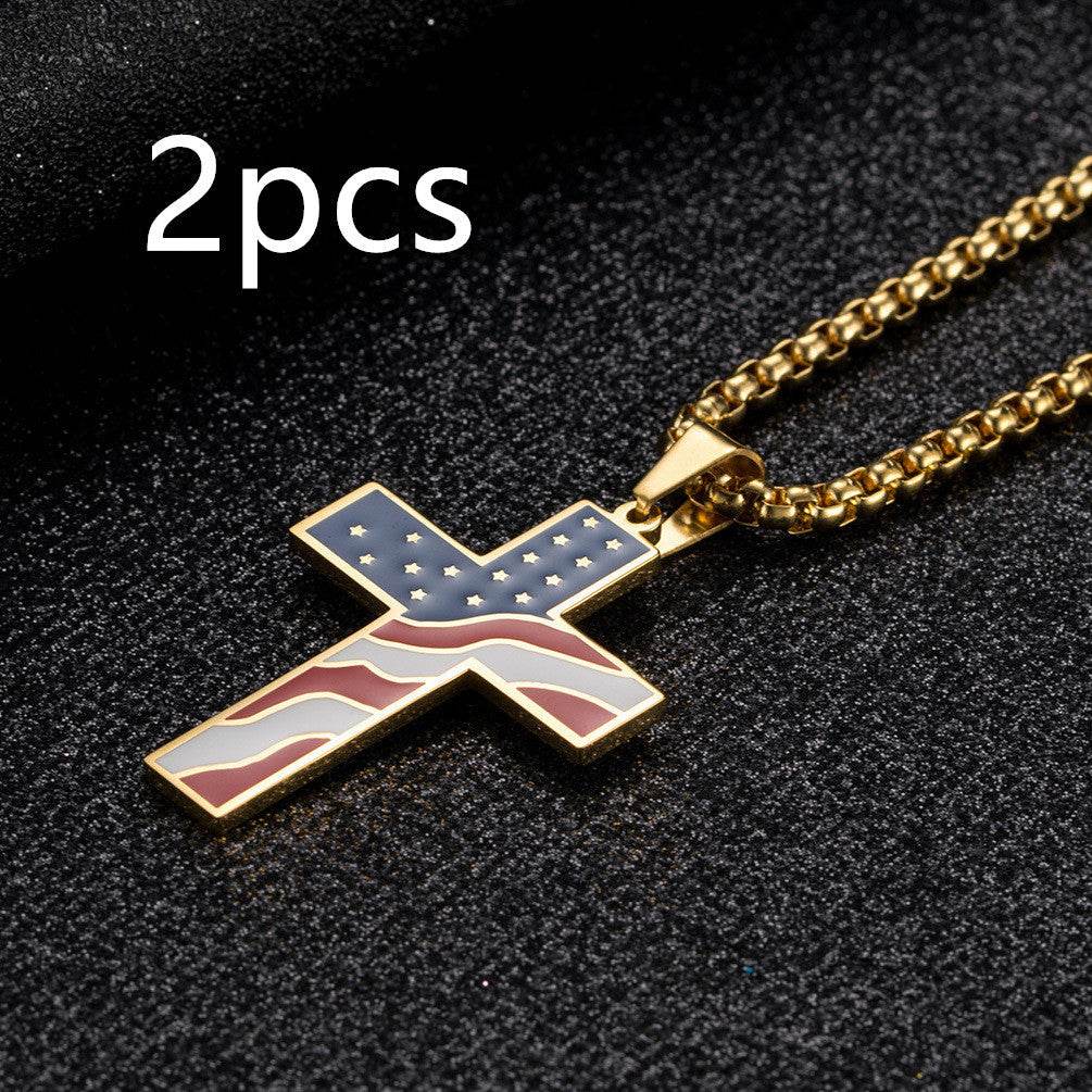 Flag Cross Necklace - ProTrendyz