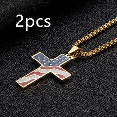 Flag Cross Necklace - ProTrendyz