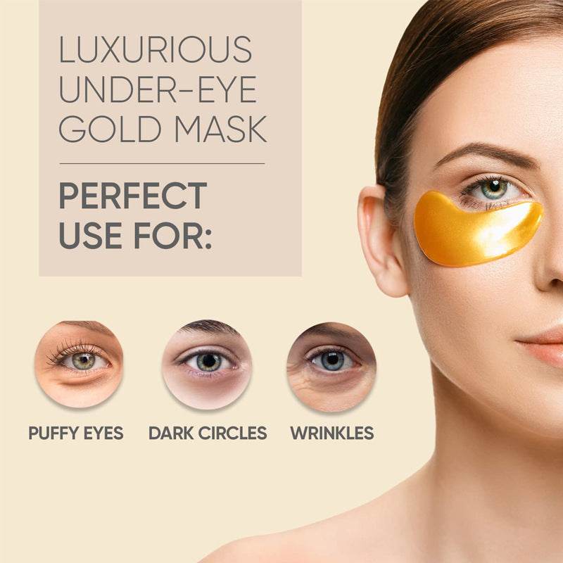 Eye Bag Removal Wrinkle Lifting And Tightening 24K Gold Eye Mask Patch - ProTrendyz