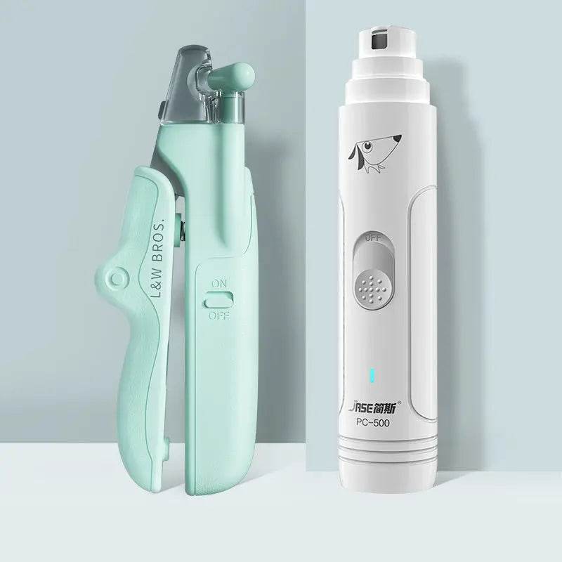 Pet Nail Clippers With LED Light Dogs Cat Nail Scissors Professional Trimmer Tool Care Grooming Supplies - ProTrendyz