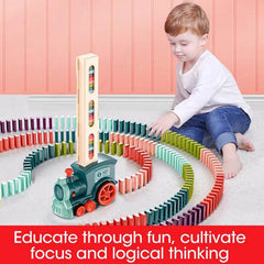 Domino Train Toys Baby Toys Car Puzzle Automatic Release Licensing Electric Building Blocks Train Toy - ProTrendyz