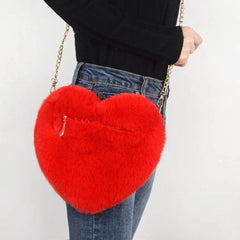 Love Bags For Women Plush Chain Shoulder Bags Valentine's Day Party Bag US - ProTrendyz