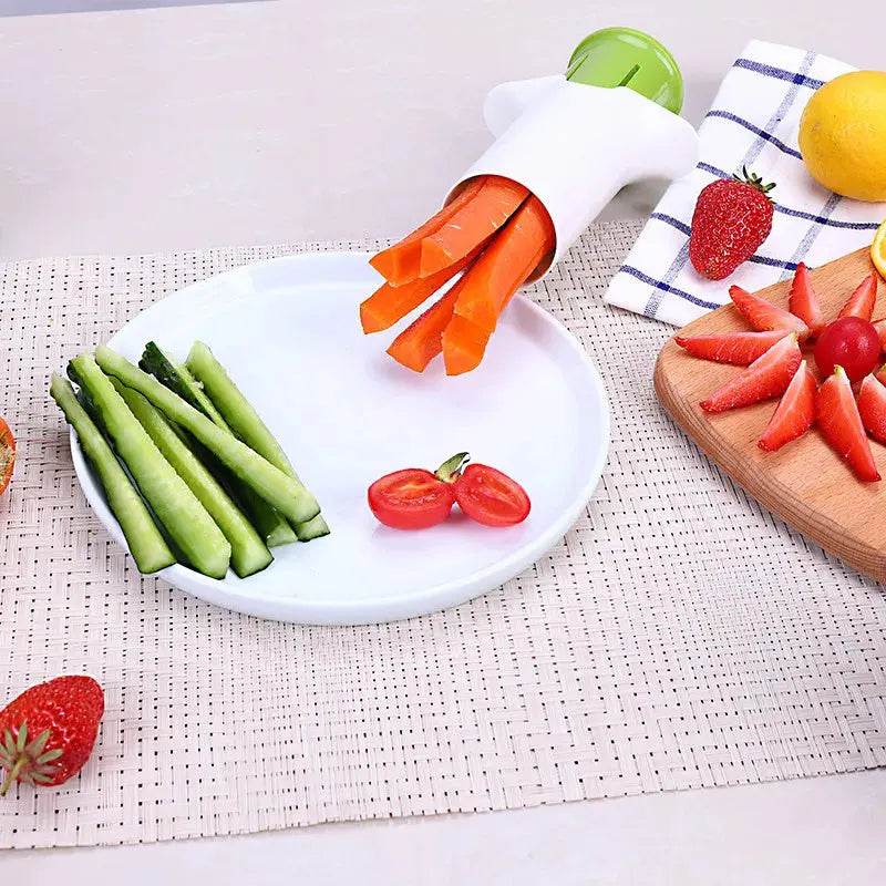 Creative Vegetable Cutters Fruit Kitchen Cucumber Carrot Divider Strawberry Slicer Splitter Kitchen Gadget Accessories - ProTrendyz