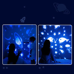 Galaxy Star Projector Starry Sky Night Light Astronaut Lamp Room Decr Gift Child Kids Baby Christmas Spaceman Projection - ProTrendyz