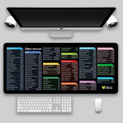 Shortcut Key Mouse Pad Oversized Thickened Desk Keyboard Pad - ProTrendyz