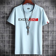 Cotton Summer Men's Short-sleeved T-shirt Bottoming Shirt Top Clothes For Men - ProTrendyz