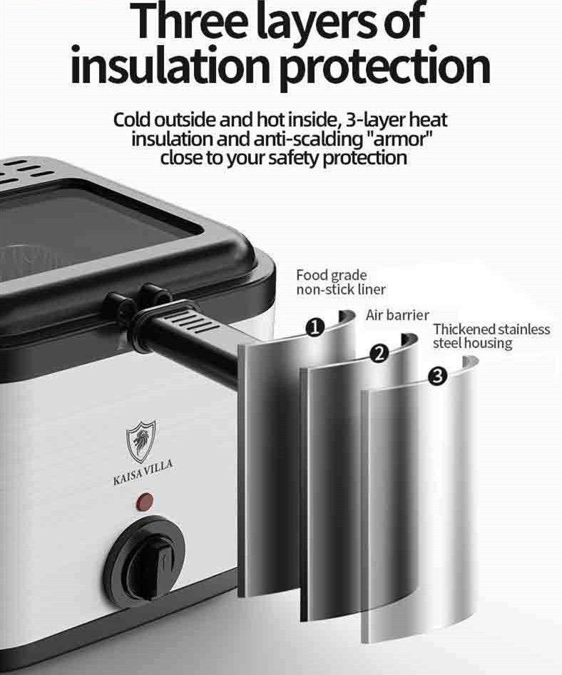 Visual Multifunctional Electric Air Fryer Skewer French Fries Machine - ProTrendyz