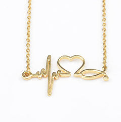 Heartbeat Necklace Women Love Heart Necklaces - ProTrendyz