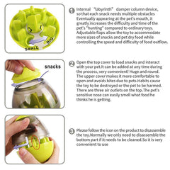 Dog Food Balls Tumbler Pet Puppy Feeder Dispenser Bowl Toy Leak Food Interactive Pet Tumbler Feeder Food Automatic Dispenser Bowl Interactive Balls - ProTrendyz