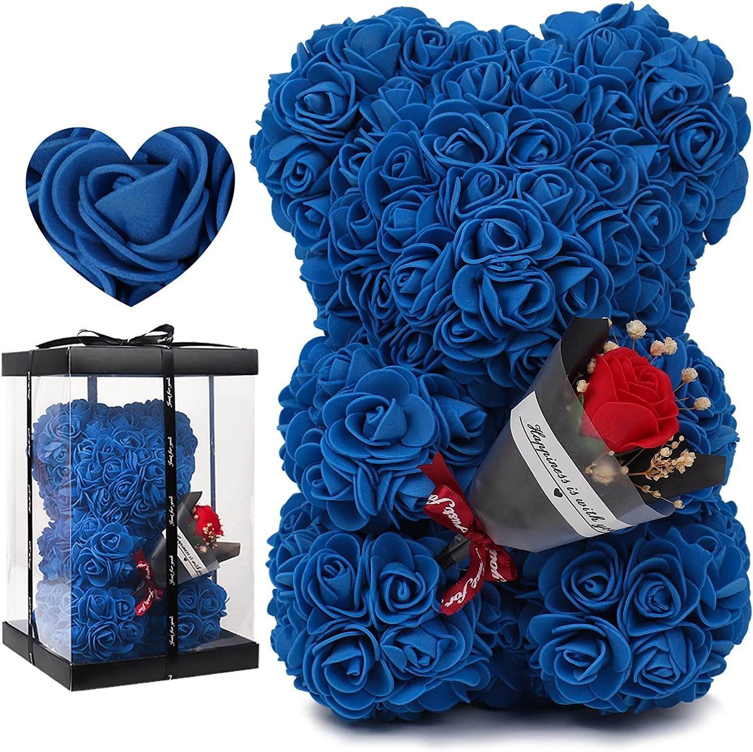 Rose Bear Preserved Fresh Flower Valentine's Day Birthday Gift - ProTrendyz