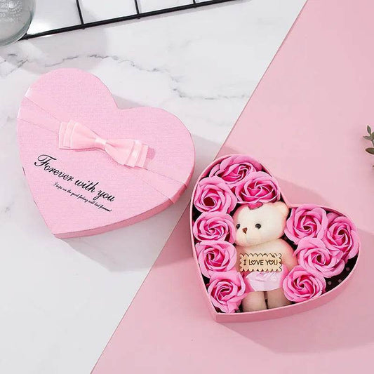 Heart-shaped Rose Red Gift Box New Year Christmas Gift Box Valentine's Day Christmas Gift Mother's Day Birthday Gift - ProTrendyz