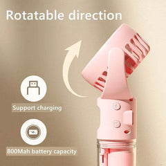 Portable Handheld Spray Fan 4-Speed Water Spray Mist Fan Summer Cooling Artifact USB Charging Summer Supplies Outdoor Mini Fan - ProTrendyz