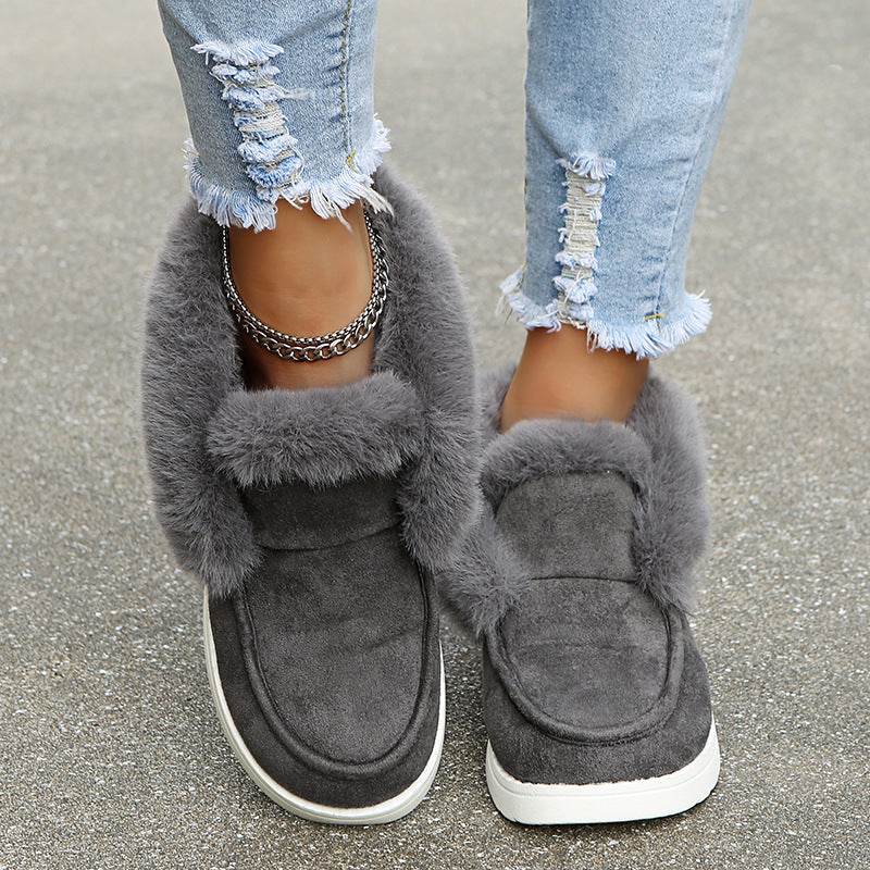 Snow Boots Warm Winter Shoes Plush Fur Ankle Boots Women - ProTrendyz