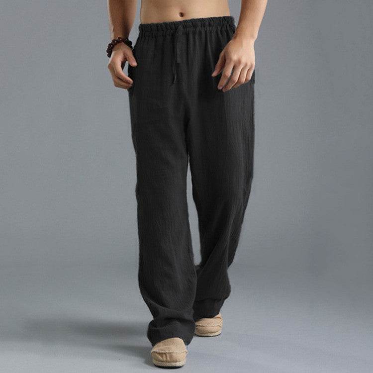 Men's Breathable Linen Loose Casual Sports Pants - ProTrendyz