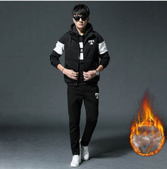 Men Plus Velvet Padded Clothes Suit - ProTrendyz