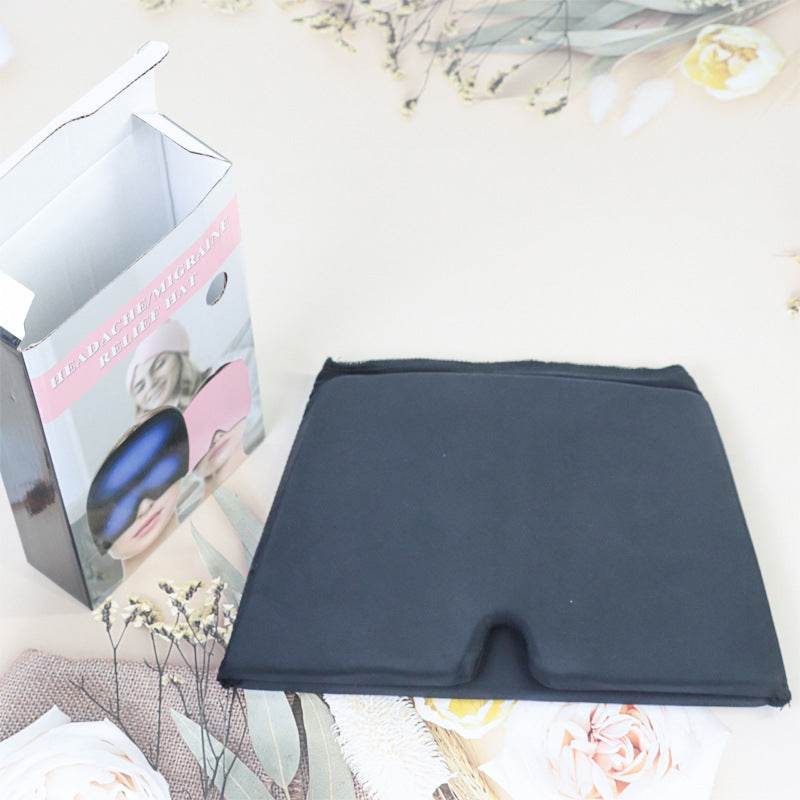 Ice Compress Headache Eye Mask Hat Relief For Migraines, Stress, And Tension Massage Tool - ProTrendyz