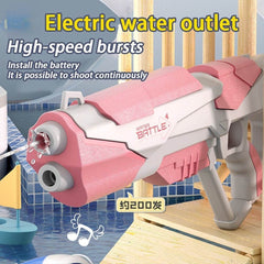 Space Water Gun Electric Automatic Water Absorption Water Fights Toy Outdoor Beach Swimming Pool Bath Toys For Children Kid Gift - ProTrendyz