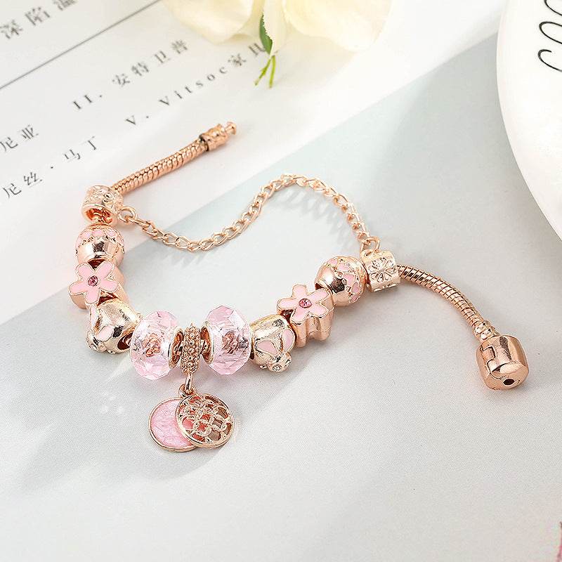 Fashion Love Geometric Rose Gold Bracelet Women's Jewelry - ProTrendyz