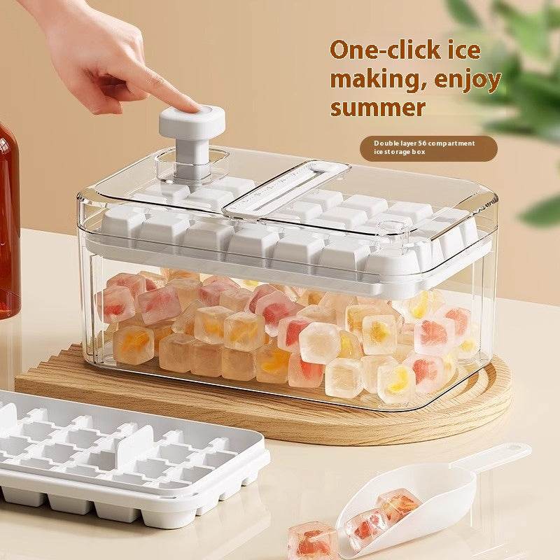 28 56 Grids Reusable Ice Mold Ice Cubes Tray DIY Moulds Ice Cubes Maker Release Homemade Ice Cubes Tray Mold Home Ice Making Tool - ProTrendyz