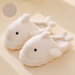 Shark Slippers Soft Sole Furry Shoes Home Bedroom Slippers Women - ProTrendyz