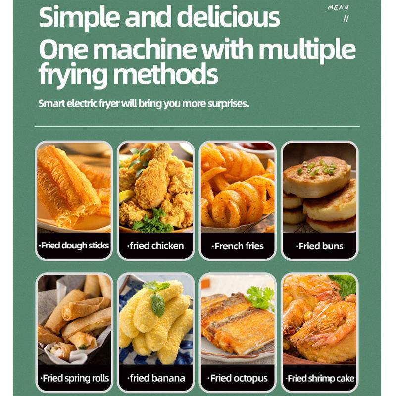 Visual Multifunctional Electric Air Fryer Skewer French Fries Machine - ProTrendyz