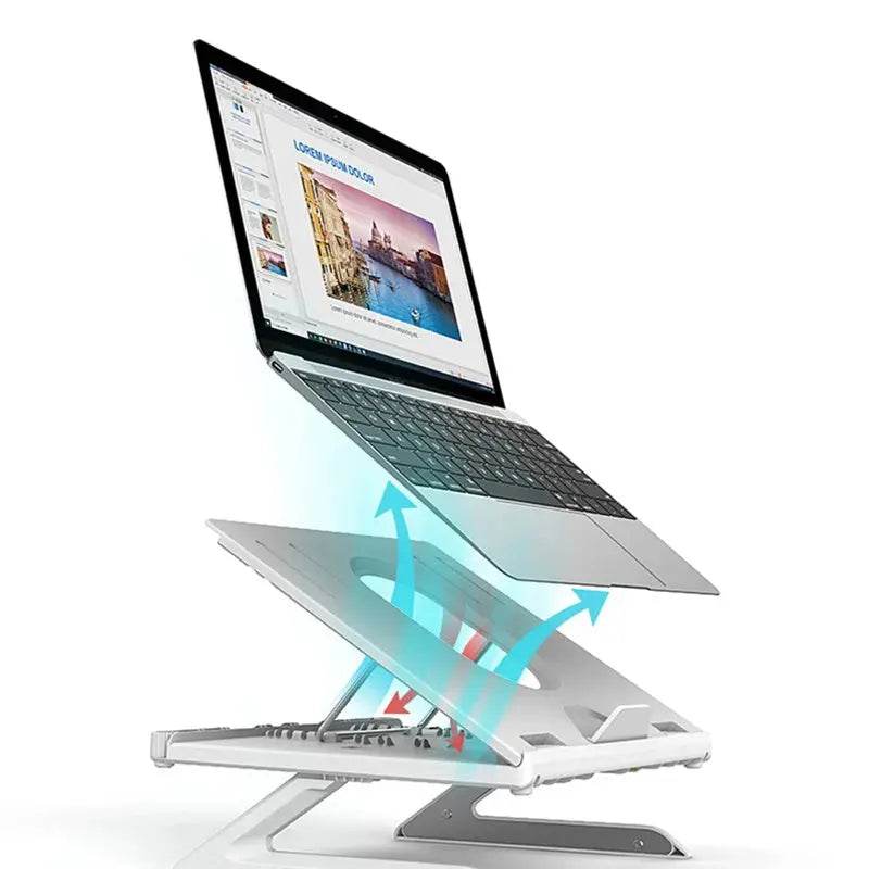 New Laptop Stand Multifunctional Folding Lift Portable Laptop Stand Monitor Increase Rack Aluminum Alloy Base - ProTrendyz