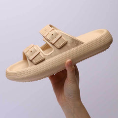 Platform Slippers Women's Summer Buckle Home Shoes Fashion Outdoor Wear Soft Bottom Sandals - ProTrendyz