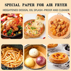 Air Fryer Paper Food Disposable Paper Liner Airfryer Kitchen Cookers Oil-proof Barbecue Plate Steamer Fryer Baking Accessories - ProTrendyz