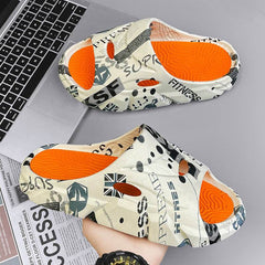 Men's Summer Outerwear Stylish Beach Platform Slippers - ProTrendyz