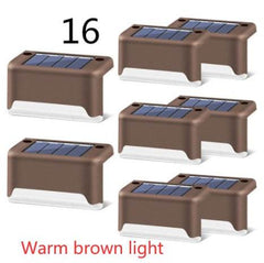 New Upgrade Waterproof LED Solar Fence Lamp Solar Deck Lights Solar Step Light Outdoor For Patio Stairs Garden Pathway Step Yard - ProTrendyz
