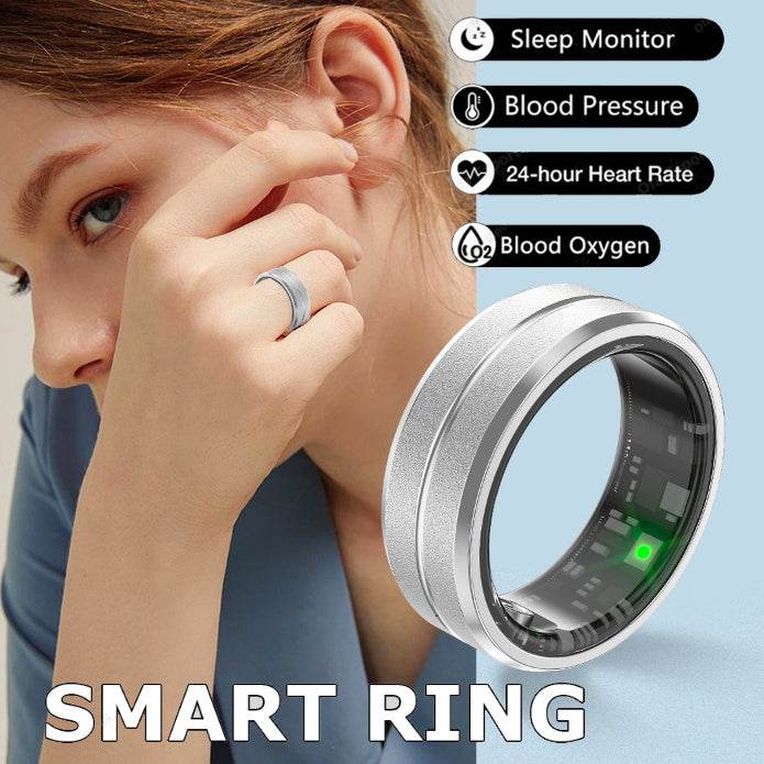 2024 Smart Ring For Men Women Heart Rate Blood Oxygen Monitoring Multi Sports Modes IP68 Waterproof Smart Rings For Android IOS - ProTrendyz
