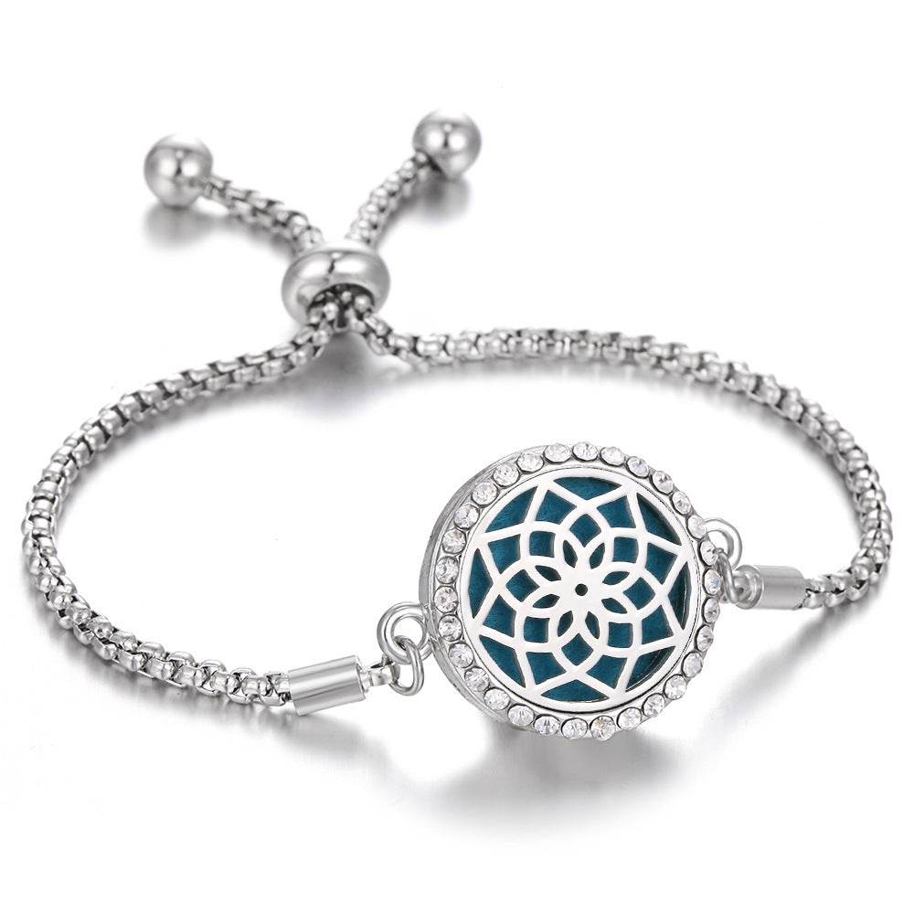 2024 New Kaleidoscope Aromatherapy Bracelet Perfume Essential Oil Diffuser Locket Bracelet Charms Women Aroma Diffuser Jewelry - ProTrendyz