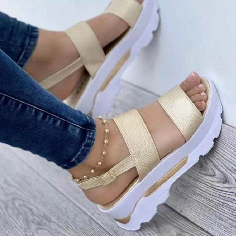 Women's Shoes Casual Buckle Platform Sandals Summer Fashion - ProTrendyz