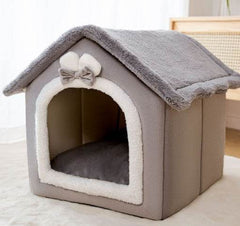 Foldable Dog House Pet Cat Bed Winter Dog Villa Sleep Kennel Removable Nest Warm Enclosed Cave Sofa Pets Supplies - ProTrendyz