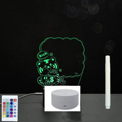 3D Acrylic Board Handwriting Message Board LED Light - ProTrendyz