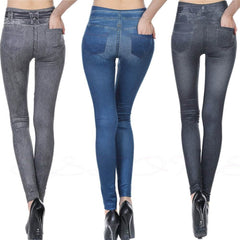 High Waisted Jeggings - Denim Leggings - ProTrendyz