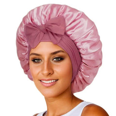 New Silk Bonnet For Sleeping Women Satin Bonnet Hair Bonnet Night Sleep Cap Scarf Wrap For Curly Hair With Tie Band For Curly Hair - ProTrendyz