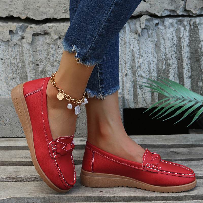 Women Flats Shoes Weave Design Soft Spring Summer Shoes - ProTrendyz