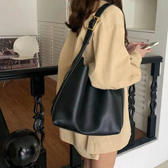 Shoulder Bag Solid Fashion Handbag Crossbody Bag Women's Minimalist PU Leather Bag - ProTrendyz