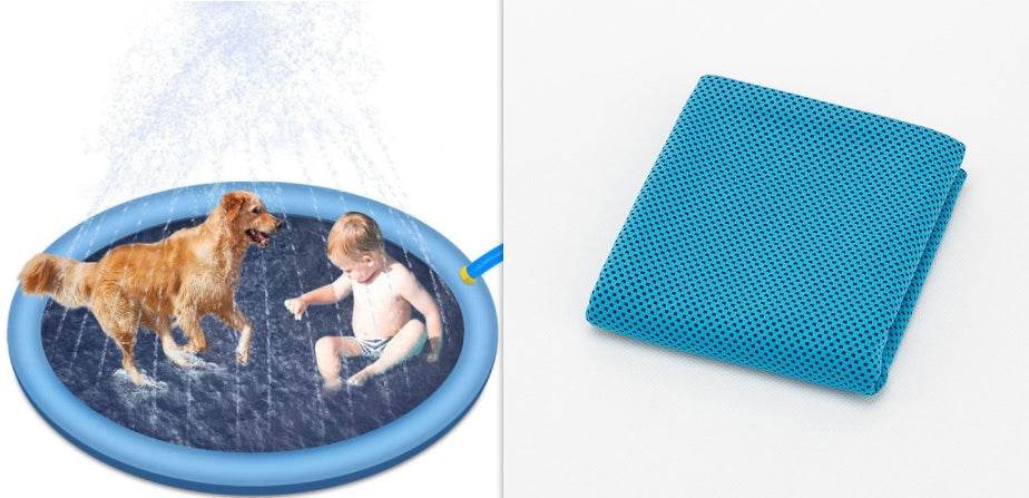 Non-Slip Splash Pad For Kids And Pet Dog Pool Summer Outdoor Water Toys Fun Backyard Fountain Play Mat - ProTrendyz