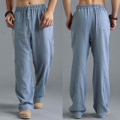 Men's Breathable Linen Loose Casual Sports Pants - ProTrendyz