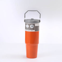 Portable Car Cup Stainless Steel Cup Travel Sports Water Bottle With Handle Cover Coffee Tumbler Cup - ProTrendyz
