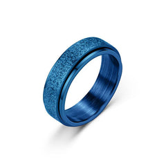 Turnable Anxiety Rings Rainbow Silver Color Relieve Stress Rings For Women Men - ProTrendyz