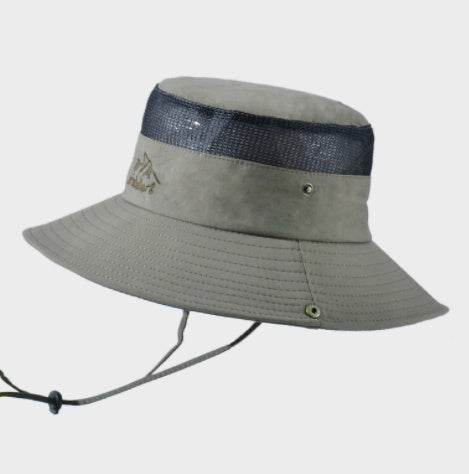 Solid Color Big Brim Sun Hat Outdoor Mountaineering Protection - ProTrendyz