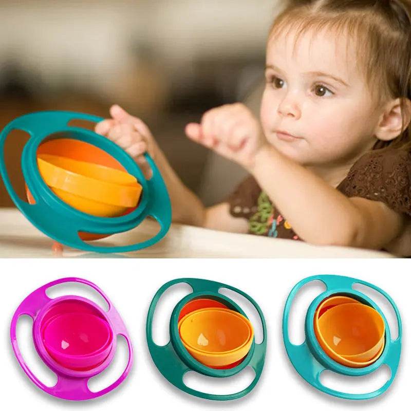 360 Rotate Universal Spill-proof Bowl Dishes Baby-Proof No Spill Dish - ProTrendyz